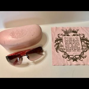 Juicy Couture Sunglasses with Case and Lens Wipe